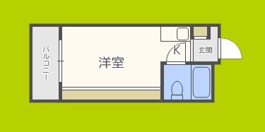 【大国町池田マンションの間取り】