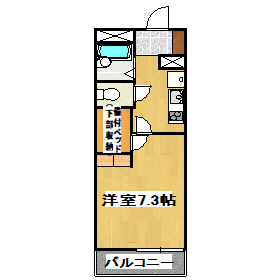 【明石市大久保町大窪のアパートの間取り】