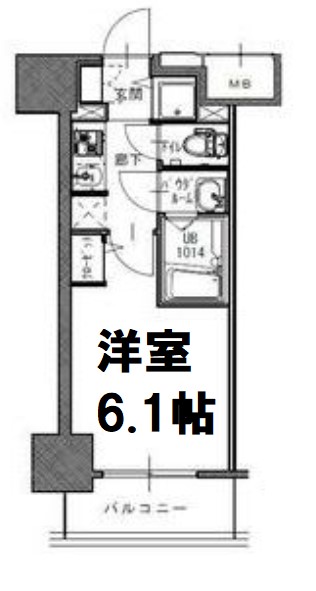 S-RESIDENCE南堀江の間取り