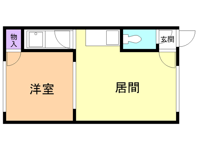 苫小牧市泉町のアパートの間取り