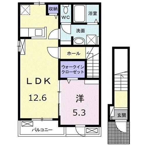 クラール木太リゾンネＡの間取り