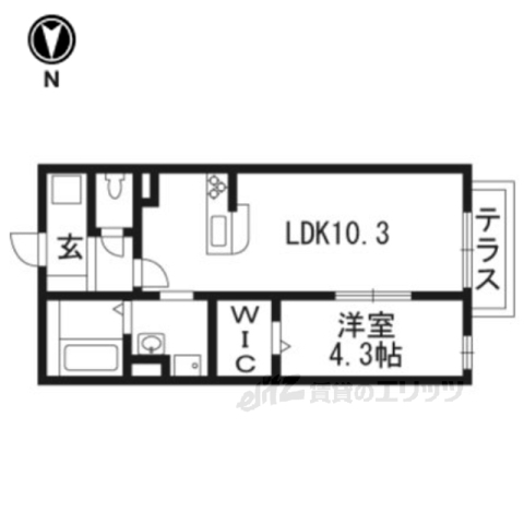 木津川市山城町上狛のアパートの間取り