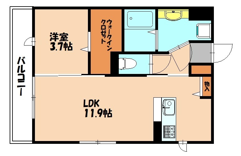 糟屋郡志免町志免中央のアパートの間取り