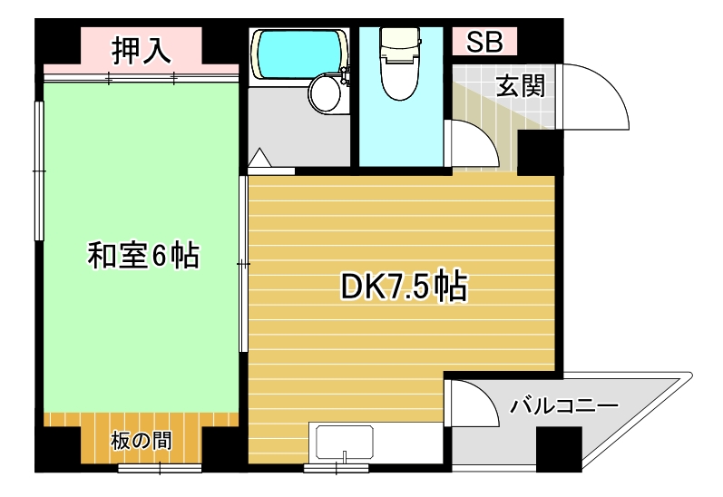 福町ハイツ有馬の間取り