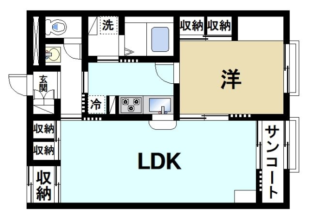 磯城郡田原本町大字新町のアパートの間取り