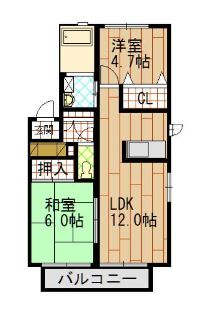 セフィラ福田町　六番館の間取り