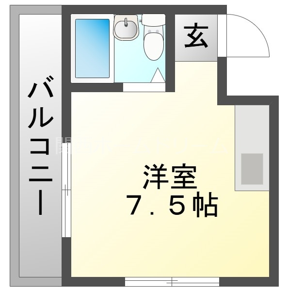 門真市垣内町のマンションの間取り