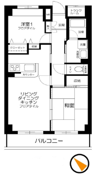 エスティメゾン妙典の間取り