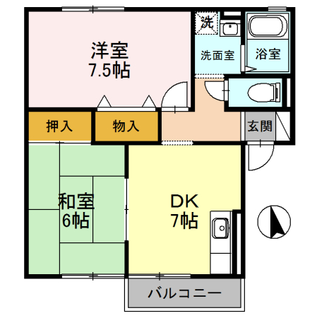 ハイム さかせいの間取り