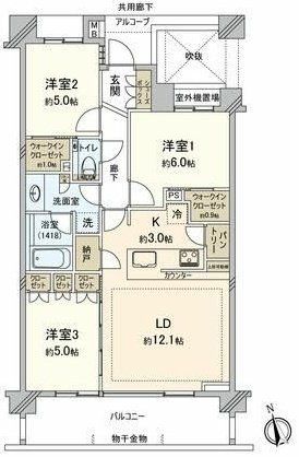 ザ・パークハウス成城彩景の間取り