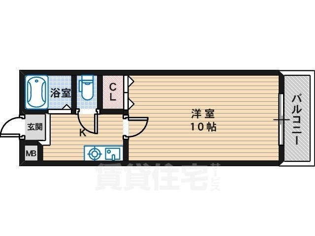 堺市堺区浅香山町のマンションの間取り