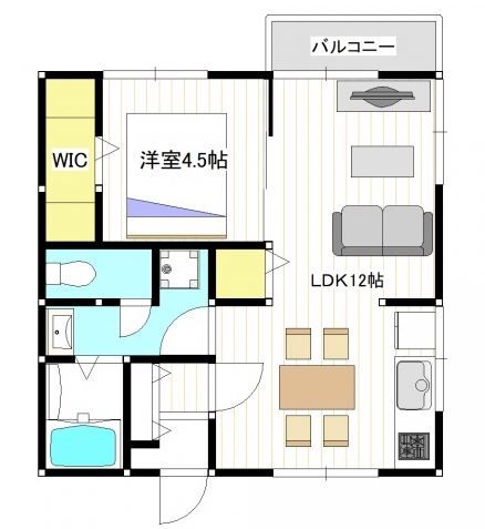 川越市藤原町のアパートの間取り