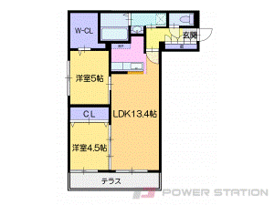 ヴォヤージュ新札幌の間取り