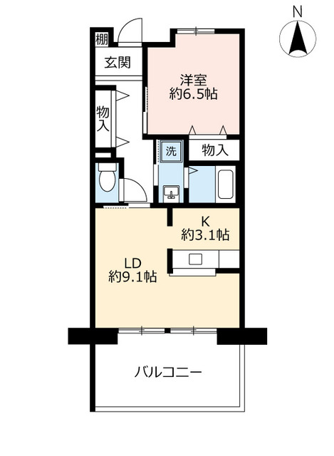 ＵＲシャレール東豊中の間取り