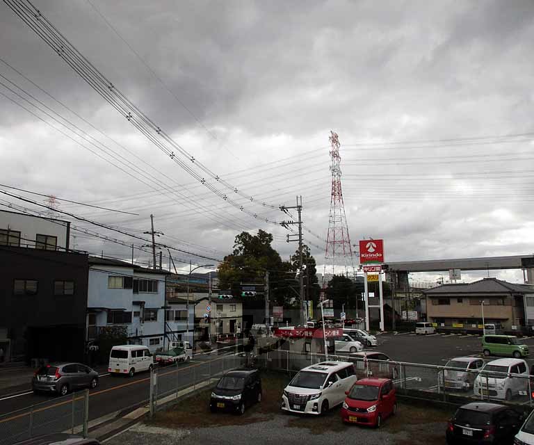 【城陽市寺田のアパートの眺望】