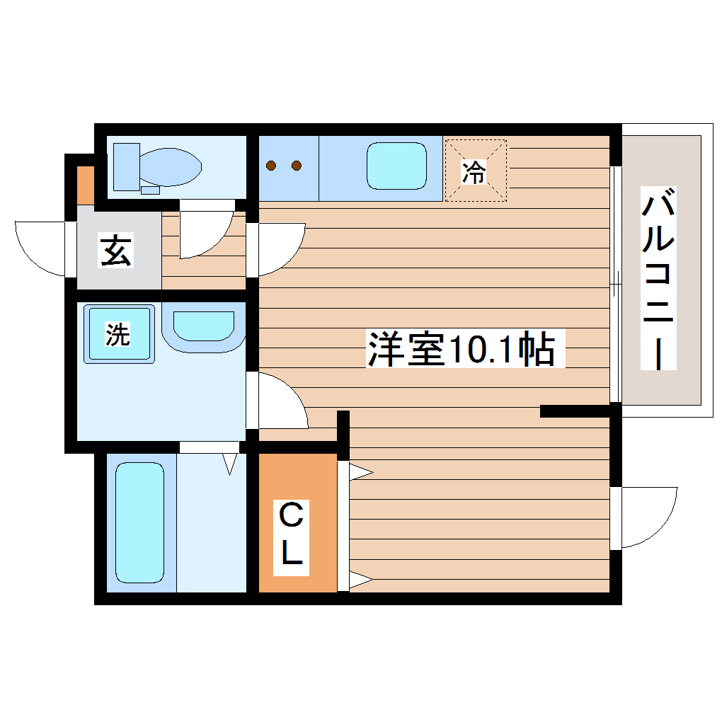 メリディアンなないろの里　弐番館の間取り