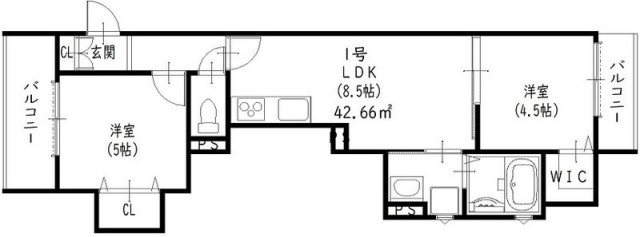 スリール明和IIの間取り