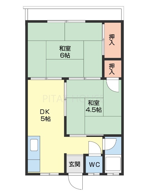 南本マンションの間取り