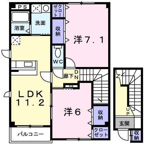 グレースＢの間取り