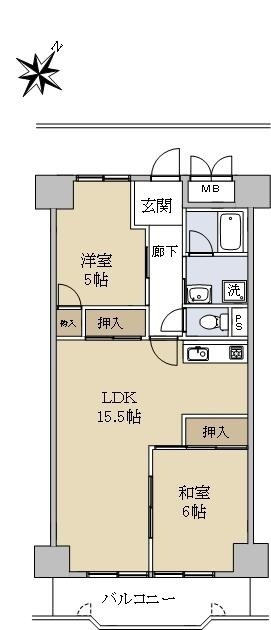 メロディハイム守口の間取り