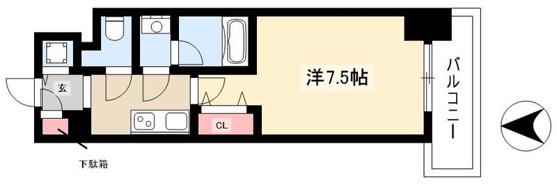 ブランシエスタ東別院の間取り