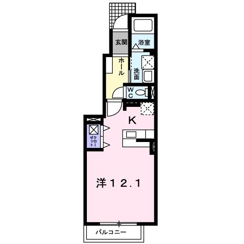 三重郡川越町大字豊田のアパートの間取り