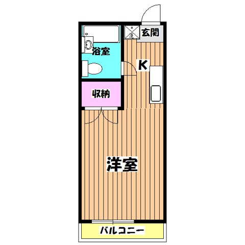 八王子市大塚のマンションの間取り