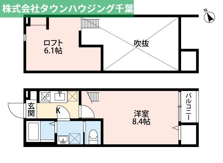 千葉市中央区浜野町のアパートの間取り