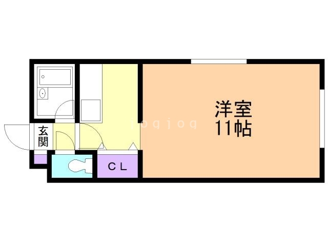 【函館市宮前町のマンションの間取り】