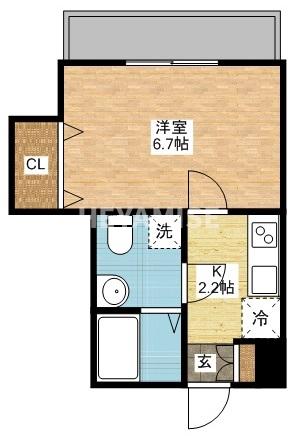 長崎市御船蔵町のマンションの間取り