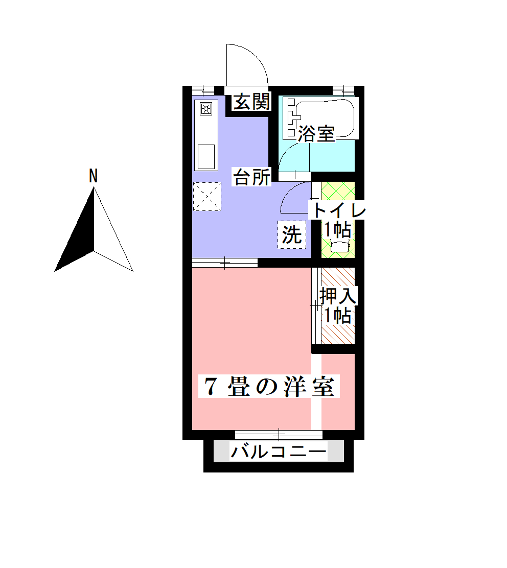 ハイツことぶきの間取り