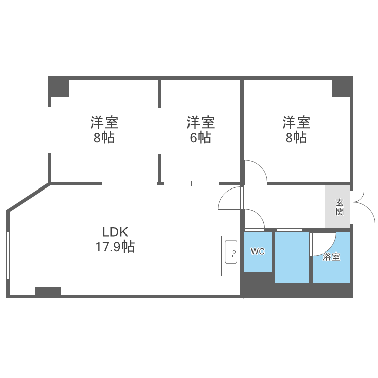 宮の森グランドハイツの間取り