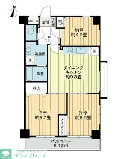 中野区江古田のマンションの間取り