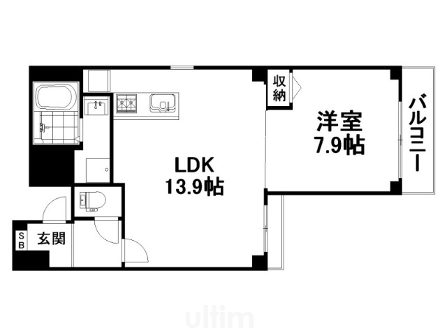 柳マンションの間取り