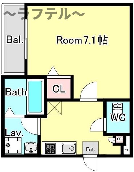 狭山市大字水野のアパートの間取り