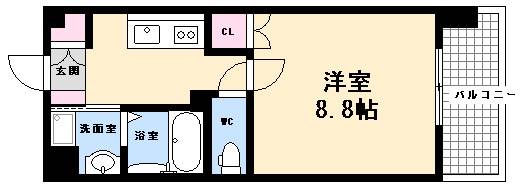 【広島市西区観音本町のマンションの間取り】