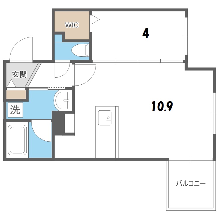 Ａｓｔｅｒ本通１５の間取り