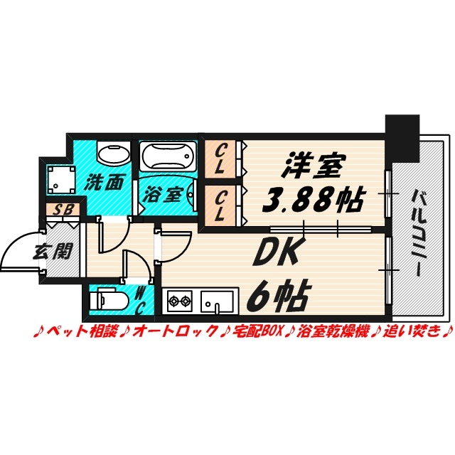 プレジオ関目の間取り