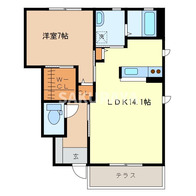 フリューゲルＢの間取り