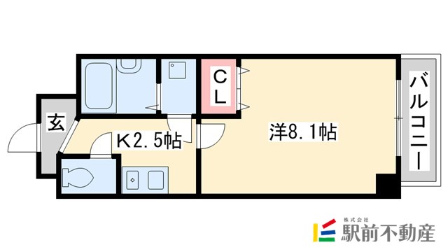 エスペランス白木原の間取り