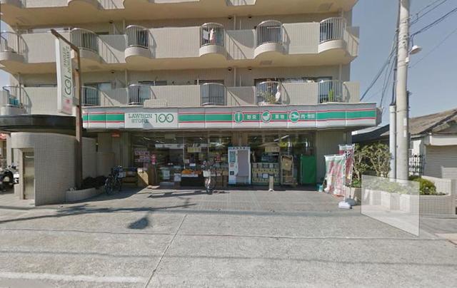 コンビニ　ローソンストア100平野南店（コンビニ）まで968m