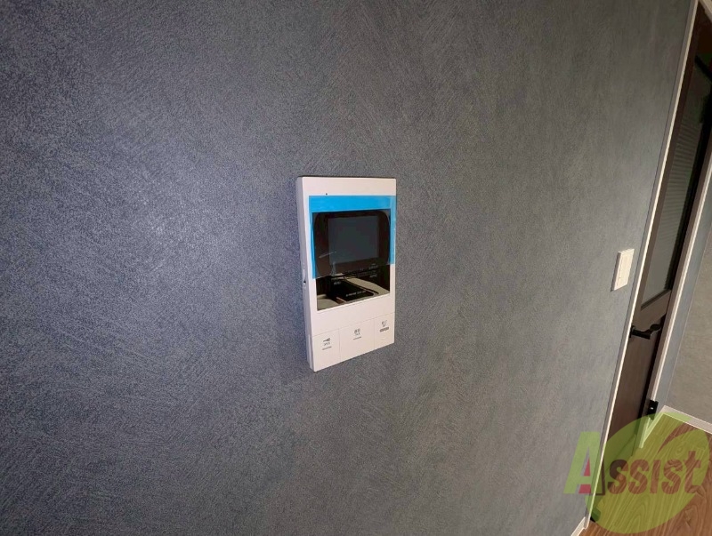 セキュリティ　モニタ付インターホンでセキュリティ面も安心です。