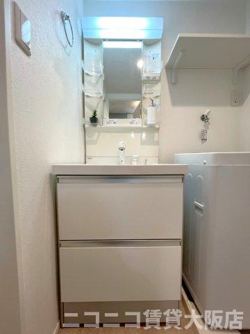洗面設備　モデルルームイメージのため、現況を優先いたします。