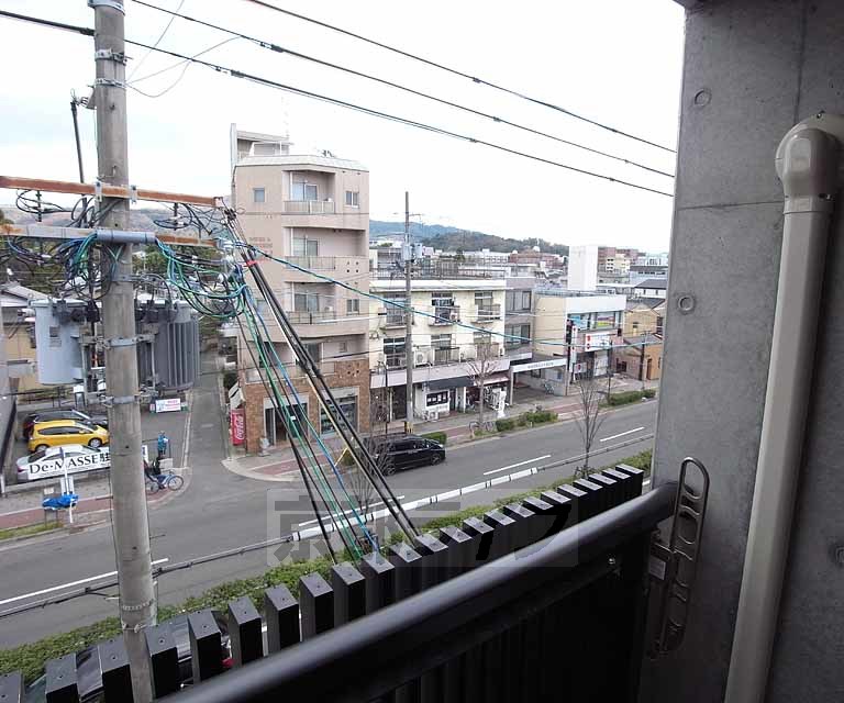 眺望　東大路通りが流れが見て取れますね。