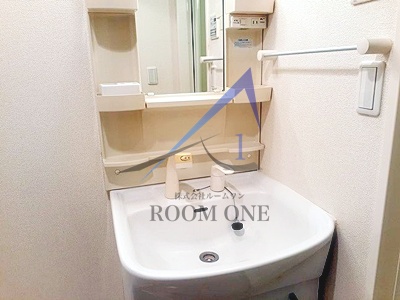 洗面設備　洗面台です。