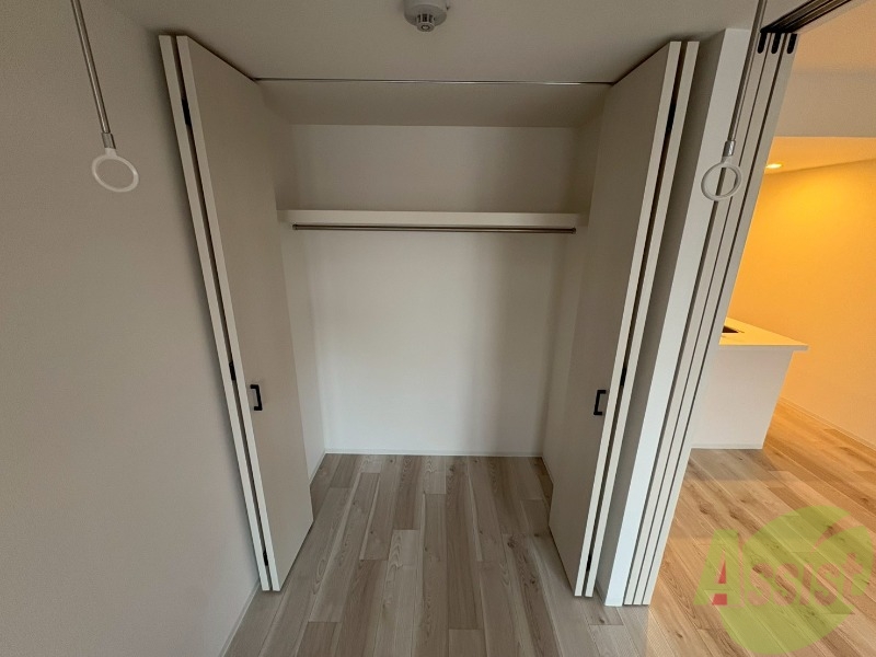 収納　洋室にはクローゼットがあるのですっきり片付きそうです。