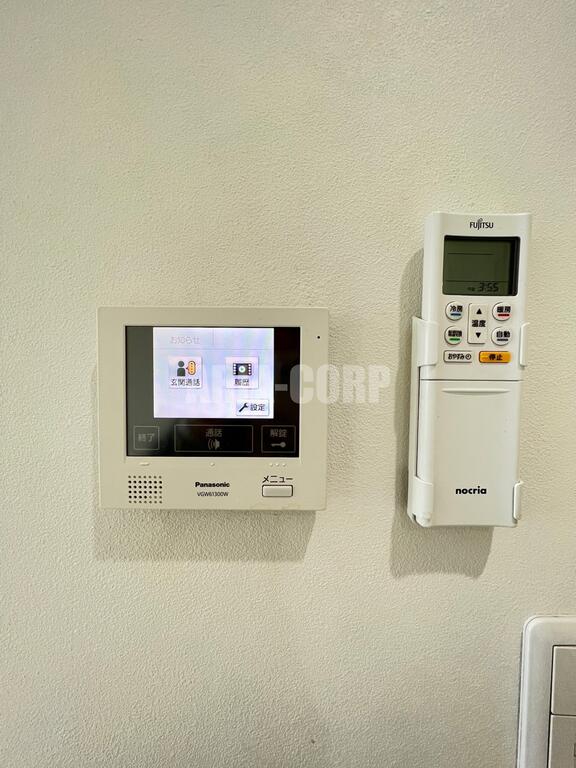 セキュリティ　録画機能付きTVモニターホンで外出時の訪問者も確認できます！