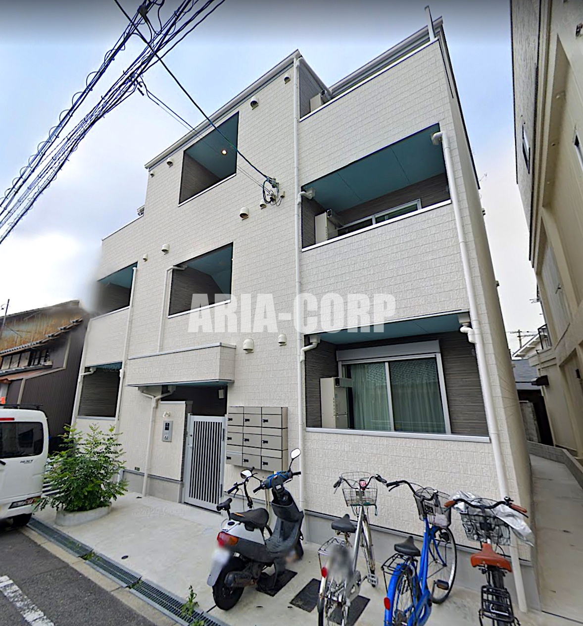 建物外観　2018年完成、大手ハウスメーカー施工デザイナーズアパート！