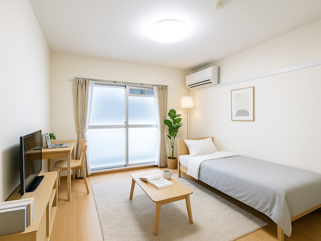 居室・リビング　CGで家具等を配置したもので家具等は含まれません