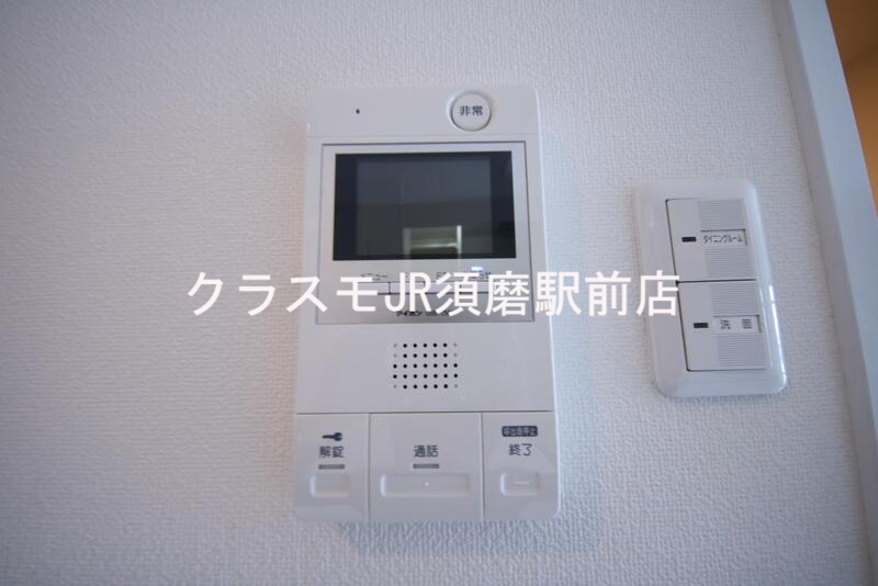 セキュリティ　モニター付きインターフォンでセキュリティ対策もバッチリ。